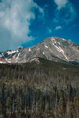 View of High Tatras mountain range near Velické pleso. 