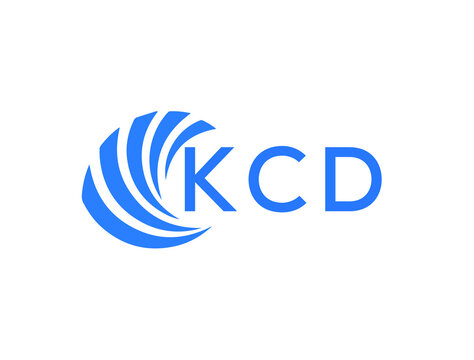 KCD Flat accounting logo design on white background. KCD creative initials Growth graph letter logo concept. KCD business finance logo design.
