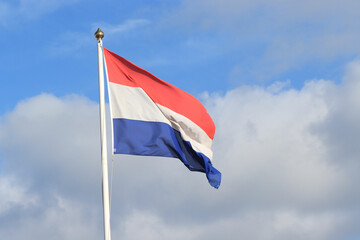 Dutch Flag in red, white and blue