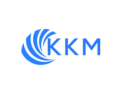 KKM Flat accounting logo design on white background. KKM creative initials Growth graph letter logo concept. KKM business finance logo design.
