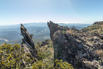 natural landscape of Serra da Piedade, in the city of Caeté, State of Minas Gerais, Brazil