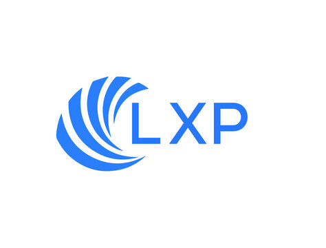 LXP Flat accounting logo design on white background. LXP creative initials Growth graph letter logo concept. LXP business finance logo design.
