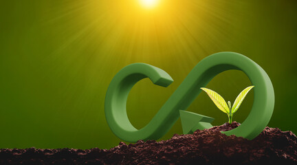 CSR concept and business planting. 3D Render