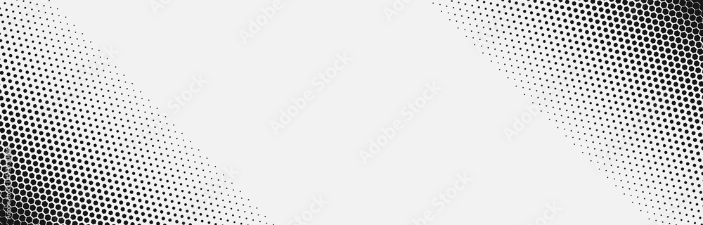Poster Halftone Dots Background. Grunge Distressed Overlay. Fade Abstract Pattern. Pop-art Texture. Vector illustration