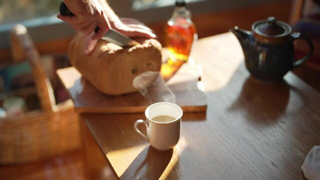 Country breakfast scene