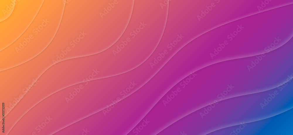 Leinwandbilder abstract dynamic fluid overlap textured orange background