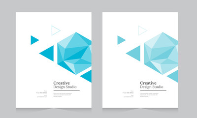 Cover design for annual report and business catalog, magazine, flyer or booklet. Brochure template layout. A4 cover vector EPS-10