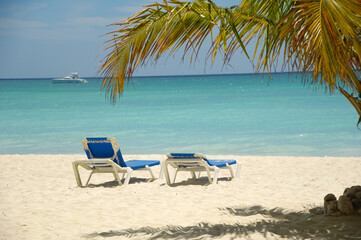 Tropical beach. The Dominican Republic, Saona Island - 513732293