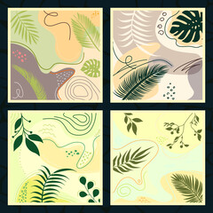 Set of vector abstract backgrounds.
