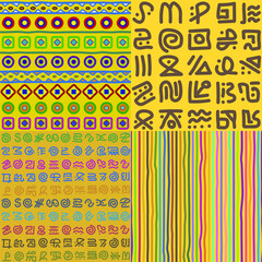 Vector set of seamless patterns.