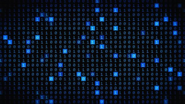 Binary Code Background Loop