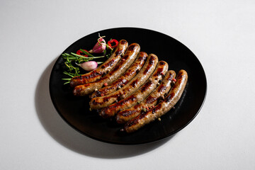 Grilled sausages