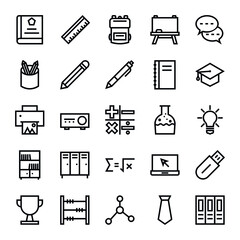 Set of education icons, Set of education collection in black color for design, Design elements for your projects. Vector illustration, education icon png, Set of education icon collection, education 