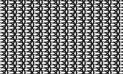 abstract sickle black repeat pattern