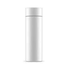 White Tube Tin can Mockup, thermos, 3d rendering