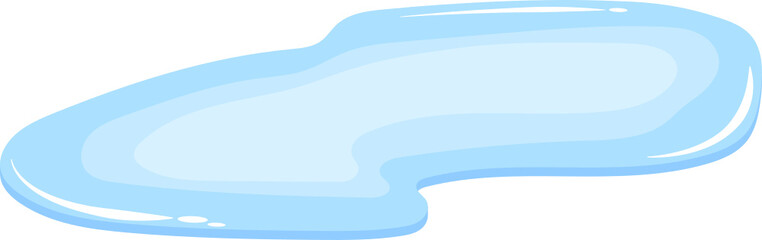 Water puddle clipart design illustration