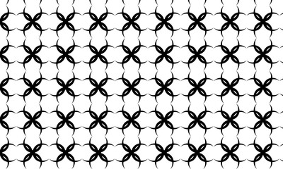 four sickle combine repeat pattern with black colour and white background