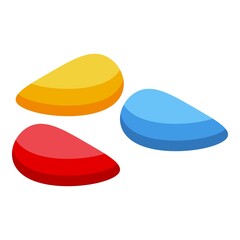Jelly dish icon isometric vector. Candy gummy. Cute fruit
