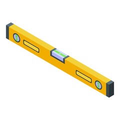 Balance bar icon isometric vector. Wall construction. House building