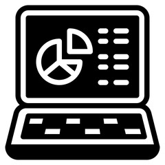 laptop glyph icon