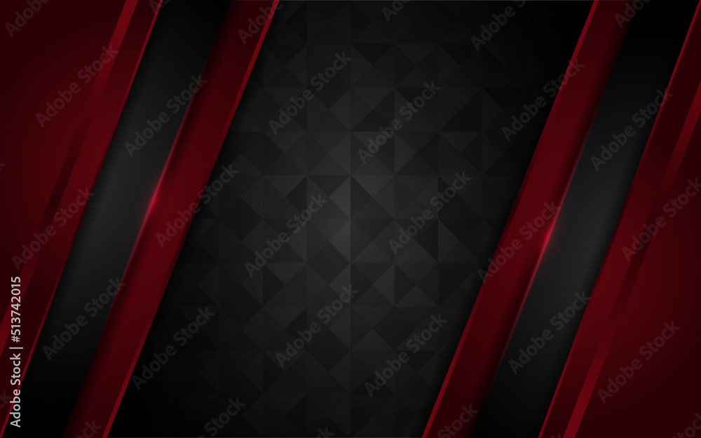 Poster modern dark red combination with black background with texture effect overlap layer design