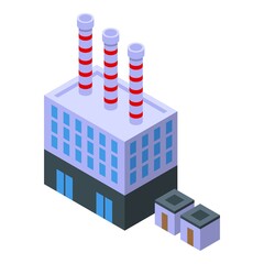 Quarry factory icon isometric vector. Mine industry. Construction loader