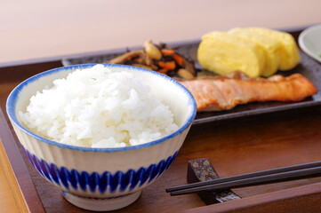 健康的な日本の朝食 食事