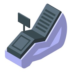 Rubber massage chair icon isometric vector. Spa health. Foot therapy