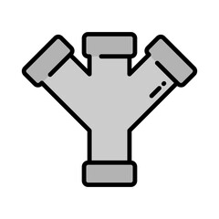 Illustration of Industrial Pipe Icon