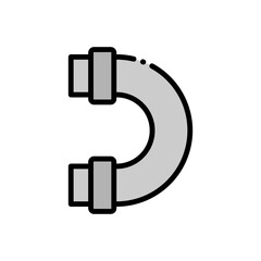 Illustration of Industrial Pipe Icon