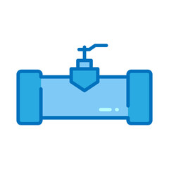Illustration of Industrial Valve Pipe Icon