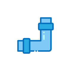 Fototapeta premium Illustration of Industrial Pipe Icon