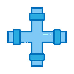 Illustration of Industrial Pipe Icon