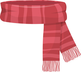 Winter scarf clipart design illustration