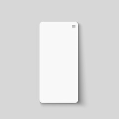 Mobile phone simple mock up.