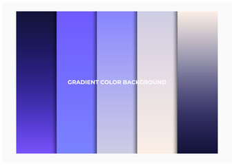 set of gradient color background