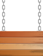 Wooden banner clipart design illustration