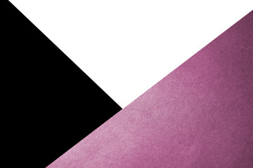 Dark and light abstract black white and pink purple triangles  paper background with lines intersecting each other  plain vs textured cover
