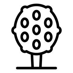 Sprinkle cake icon outline vector. Candy pop. Cute sweet