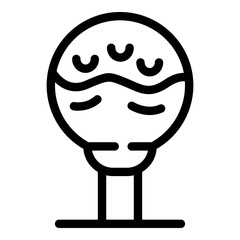 Cream candy icon outline vector. Cake pop. Art lollipop