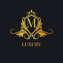 luxury letter template logo.logo for boutique,wedding,hotel,jewelry etc.premium vector design