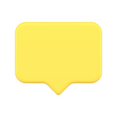Yellow empty quick tips social networks follow like message alert template realistic vector
