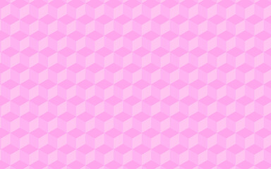 ピンク色の四角形の幾何学模様背景