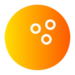 bowling gradient icon