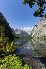 Fototapeta na wymiar lake surrounded by mountains