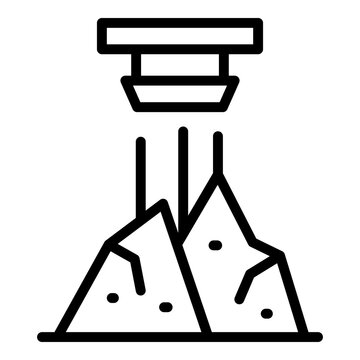 recommend clip art: Factory glass production icon outline vector. Raw sheet. Pvc furnace