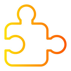 puzzle gradient icon