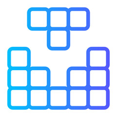 tetris gradient icon