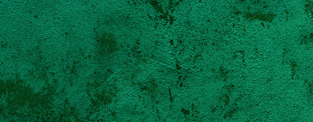 Green panoramic wide abstract wall texture background