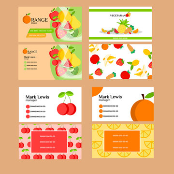 Modern business card. Vector design.
